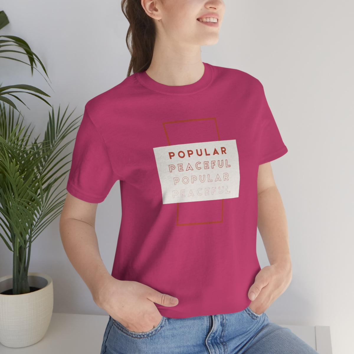Popular/Peaceful Jersey Short Sleeve Tee
