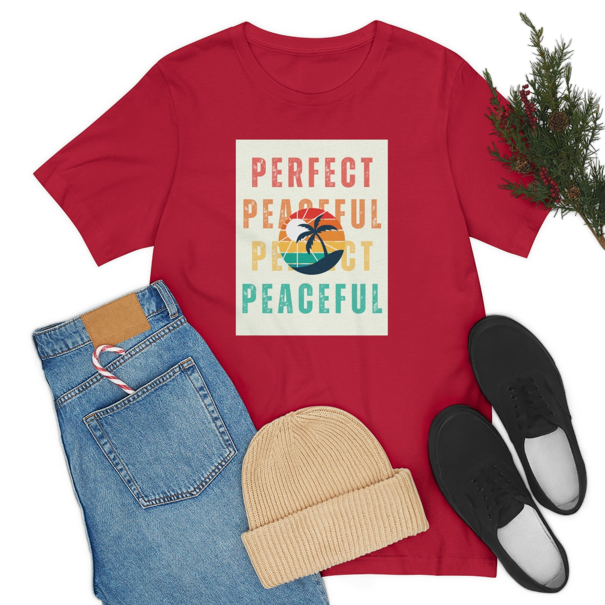 Perfect/Peaceful Unisex Jersey Short Sleeve Tee