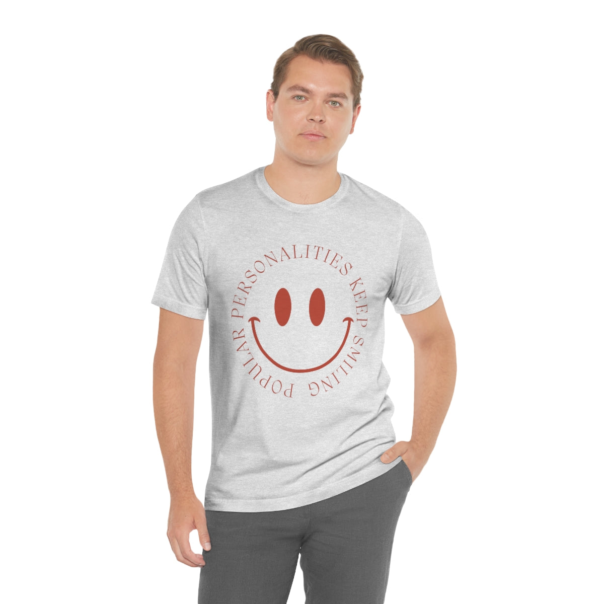 Keep Smiling Jersey Short Sleeve Tee