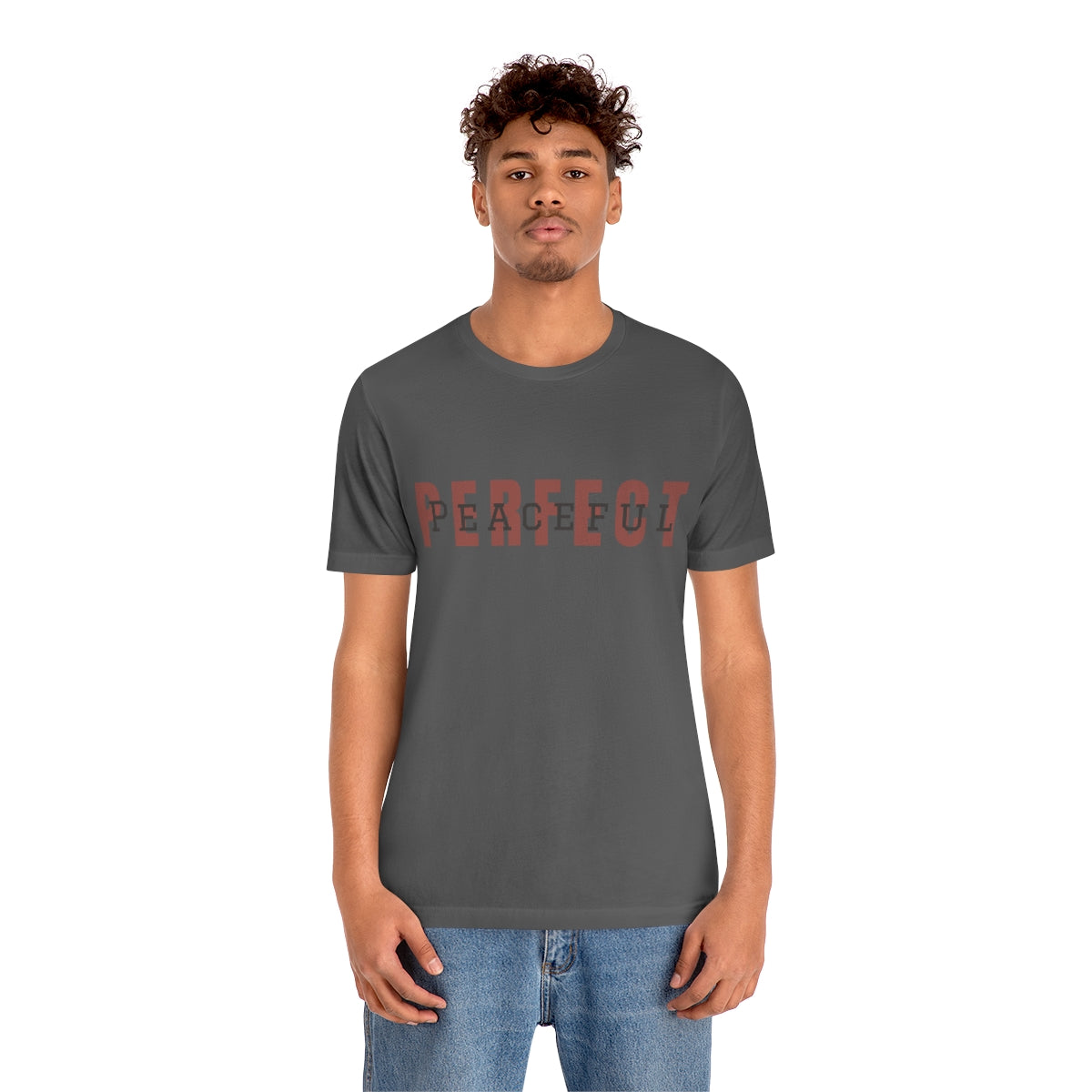 Perfect/Peaceful Logo Jersey Short Sleeve Tee