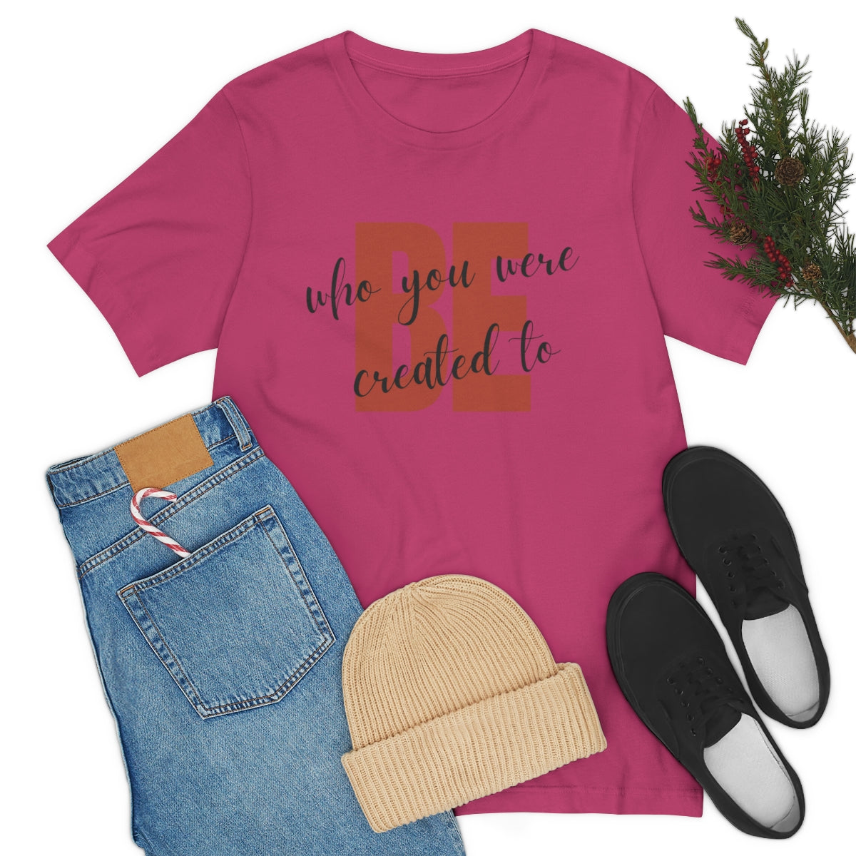Be Who You Were Created To Be Jersey Short Sleeve Tee