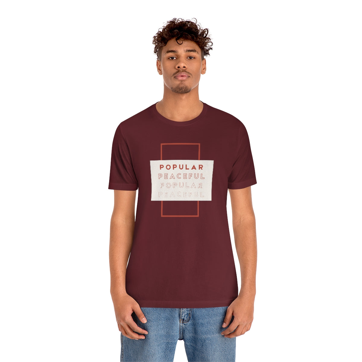 Popular/Peaceful Jersey Short Sleeve Tee