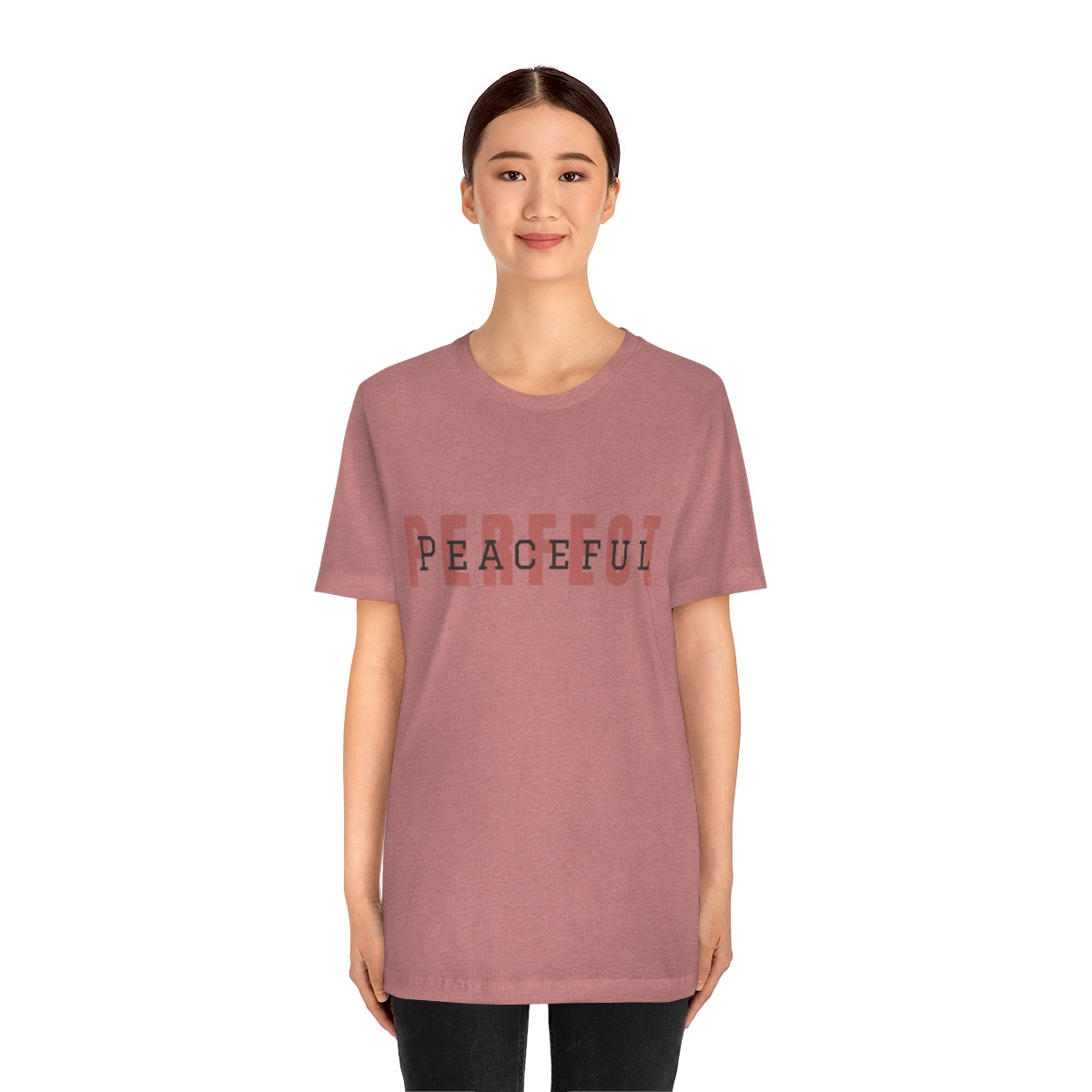 Perfect/Peaceful Logo Jersey Short Sleeve Tee