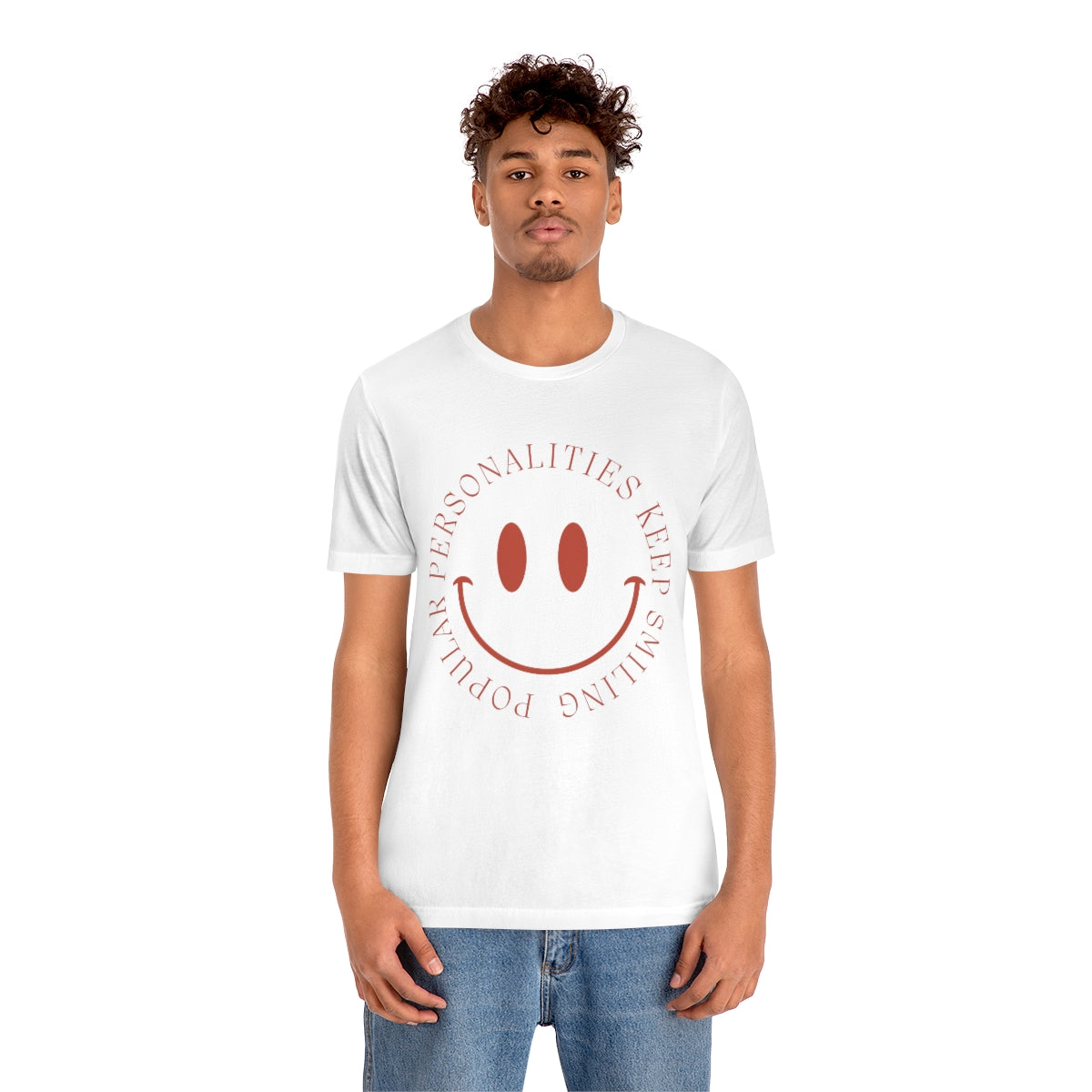 Keep Smiling Jersey Short Sleeve Tee