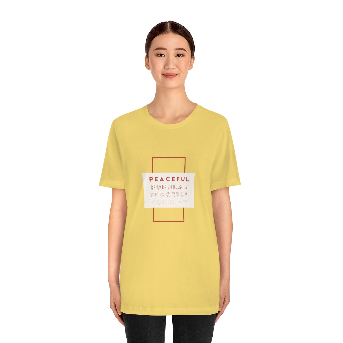 Peaceful/Popular Jersey Short Sleeve Tee