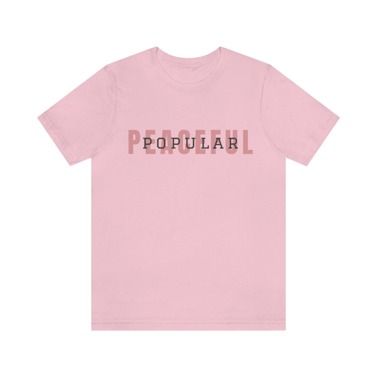 Peaceful/Popular Logo Jersey Short Sleeve Tee