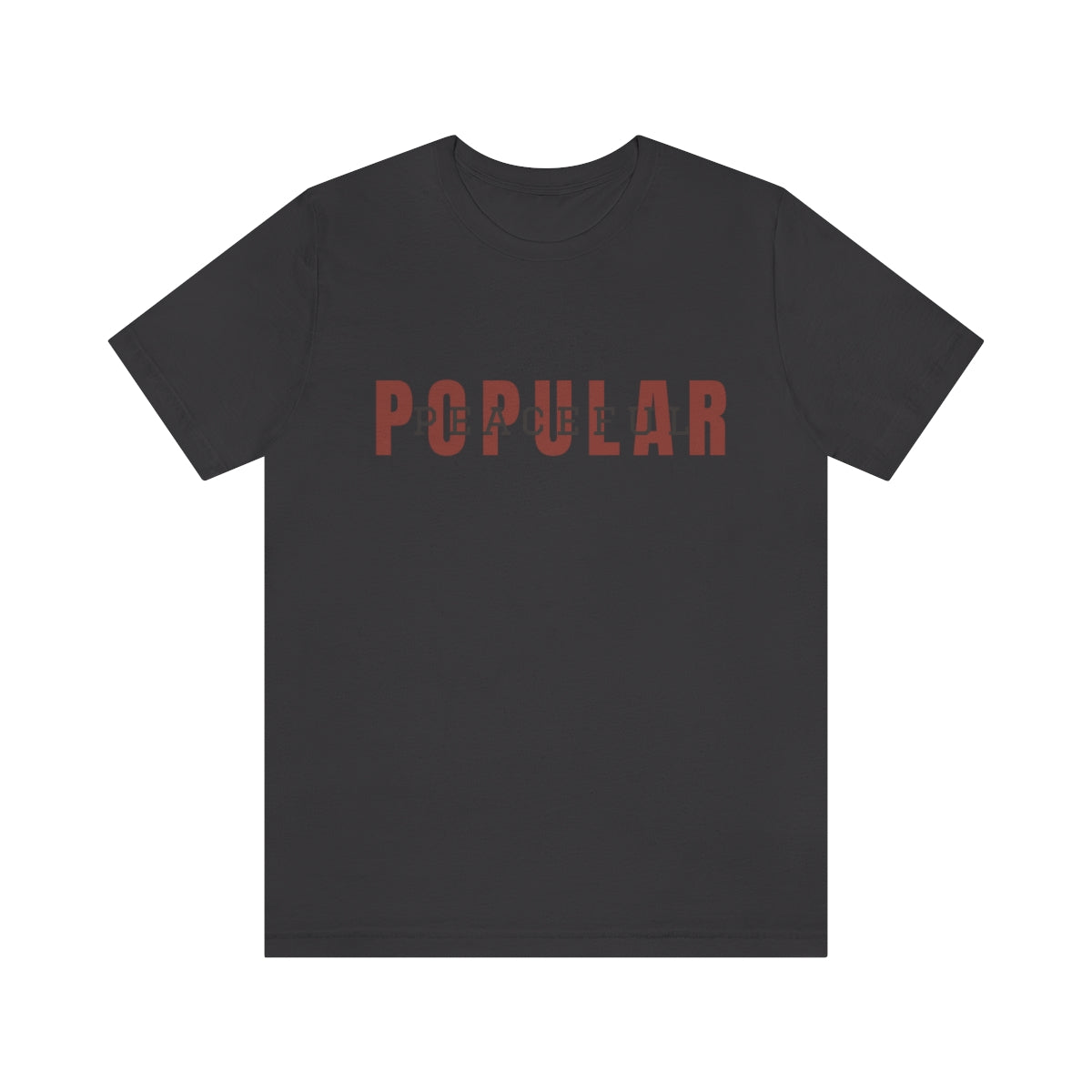 Popular/Peaceful Logo Jersey Short Sleeve Tee