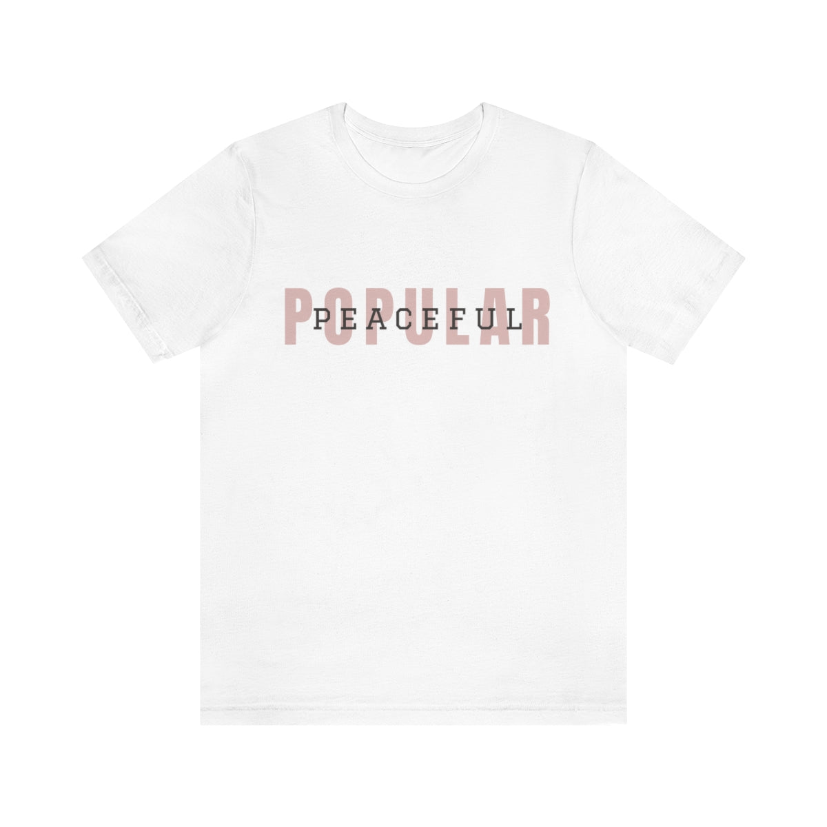 Popular/Peaceful Logo Jersey Short Sleeve Tee