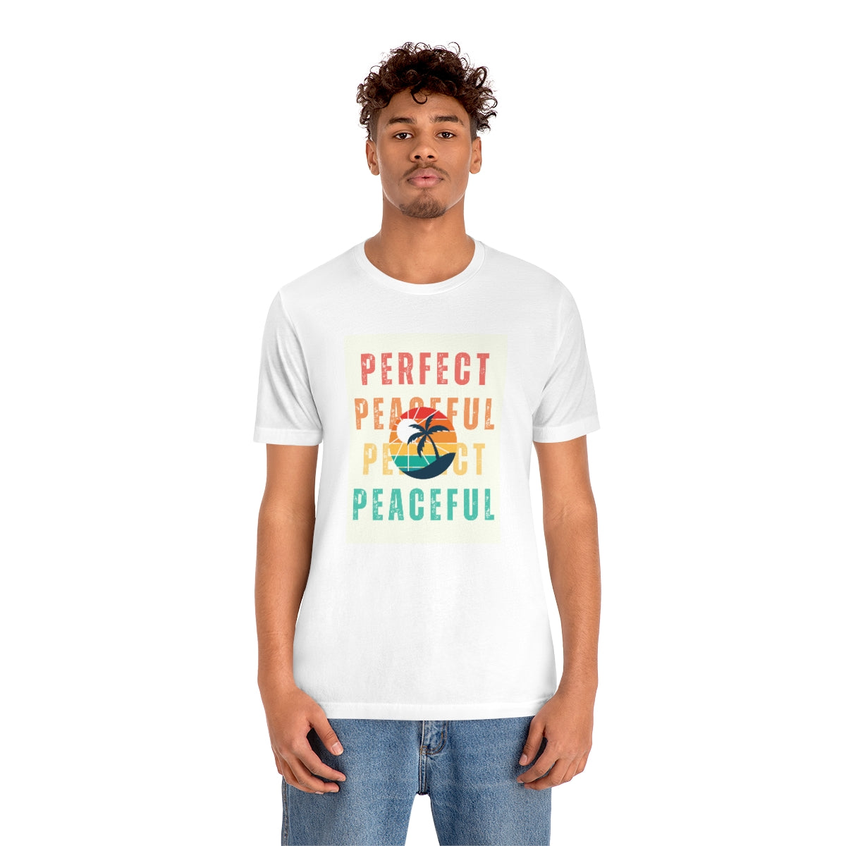 Perfect/Peaceful Unisex Jersey Short Sleeve Tee