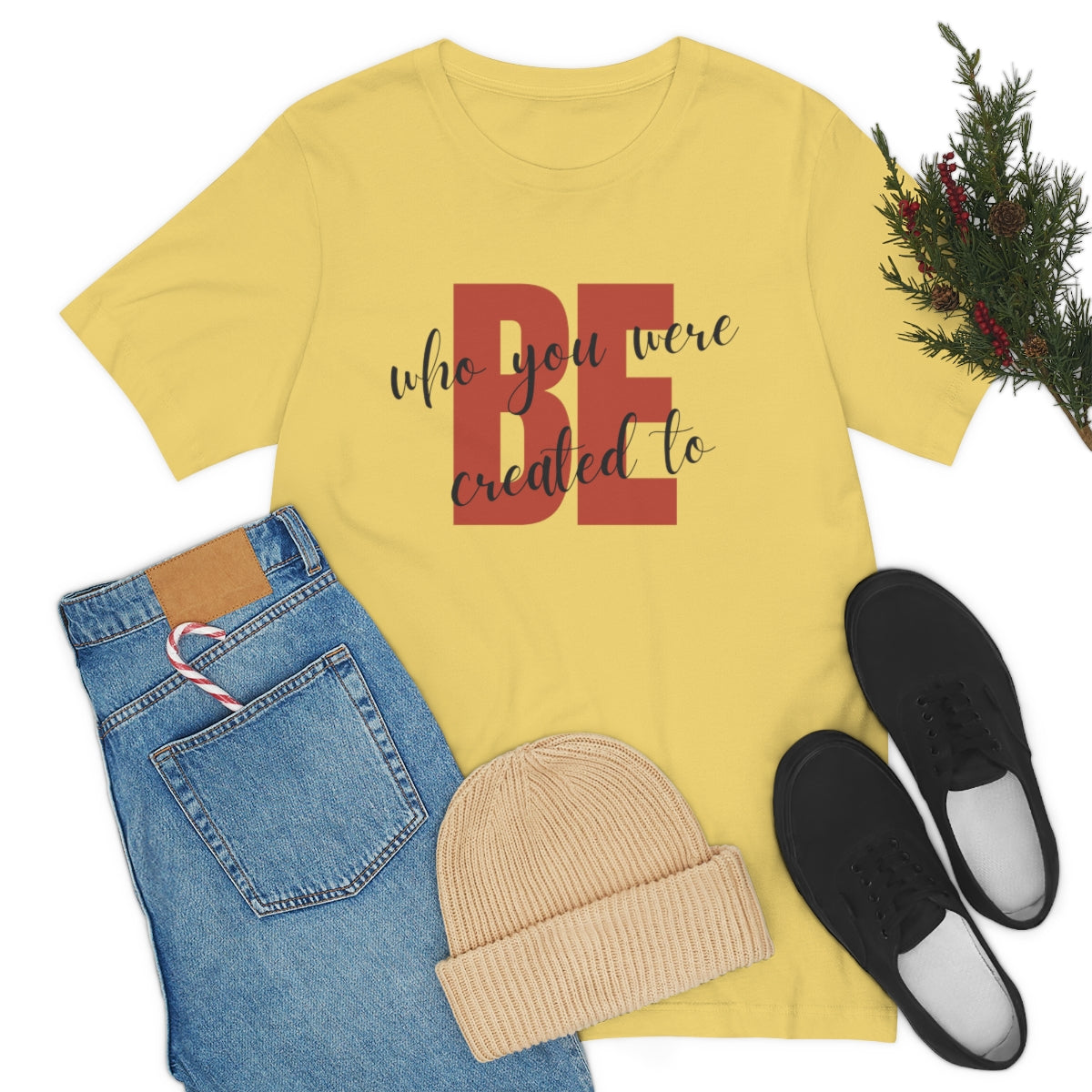 Be Who You Were Created To Be Jersey Short Sleeve Tee