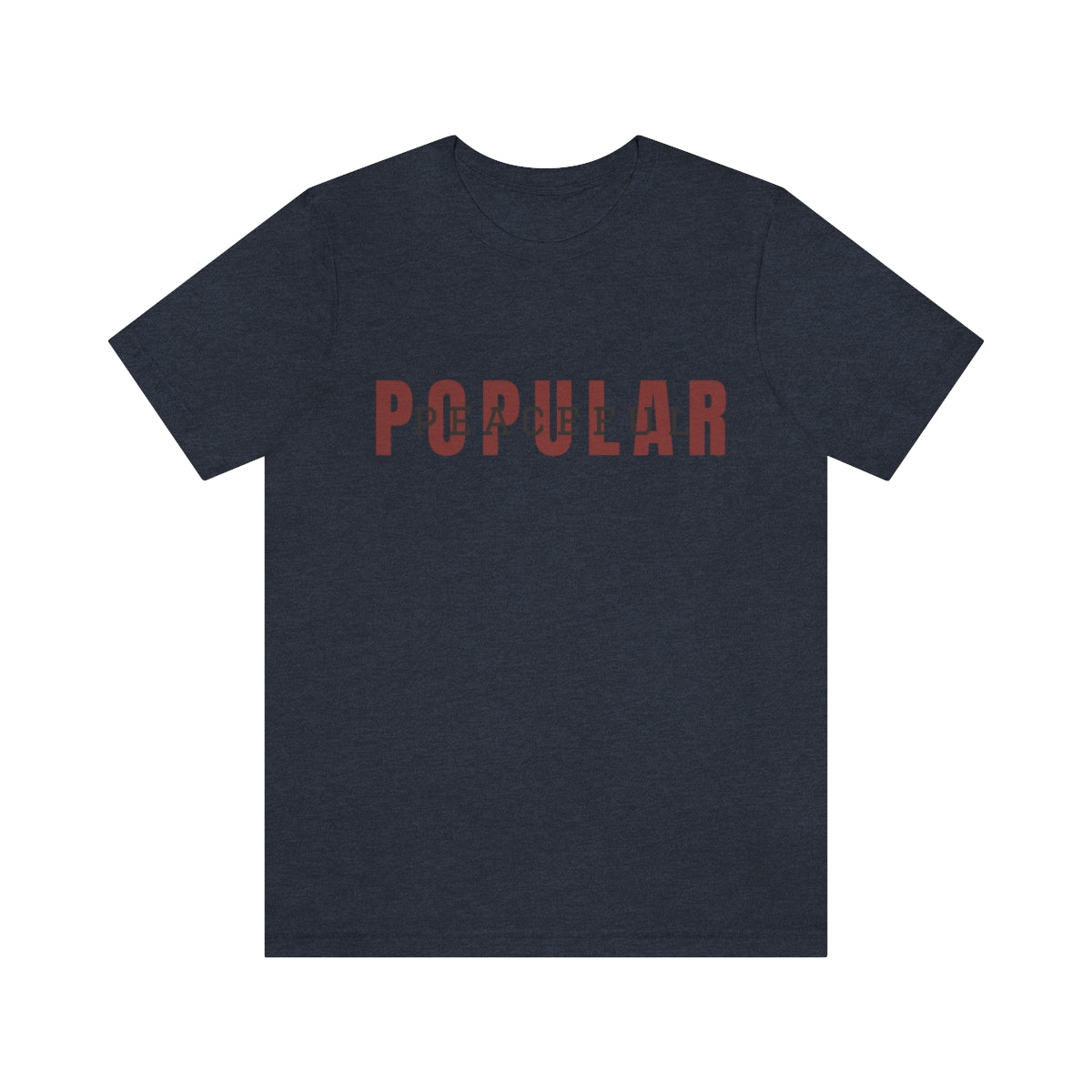 Popular/Peaceful Logo Jersey Short Sleeve Tee