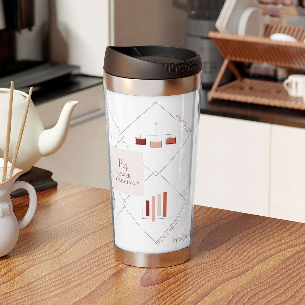 P4 Power Coaching™ Stainless Steel Travel Mug with Insert