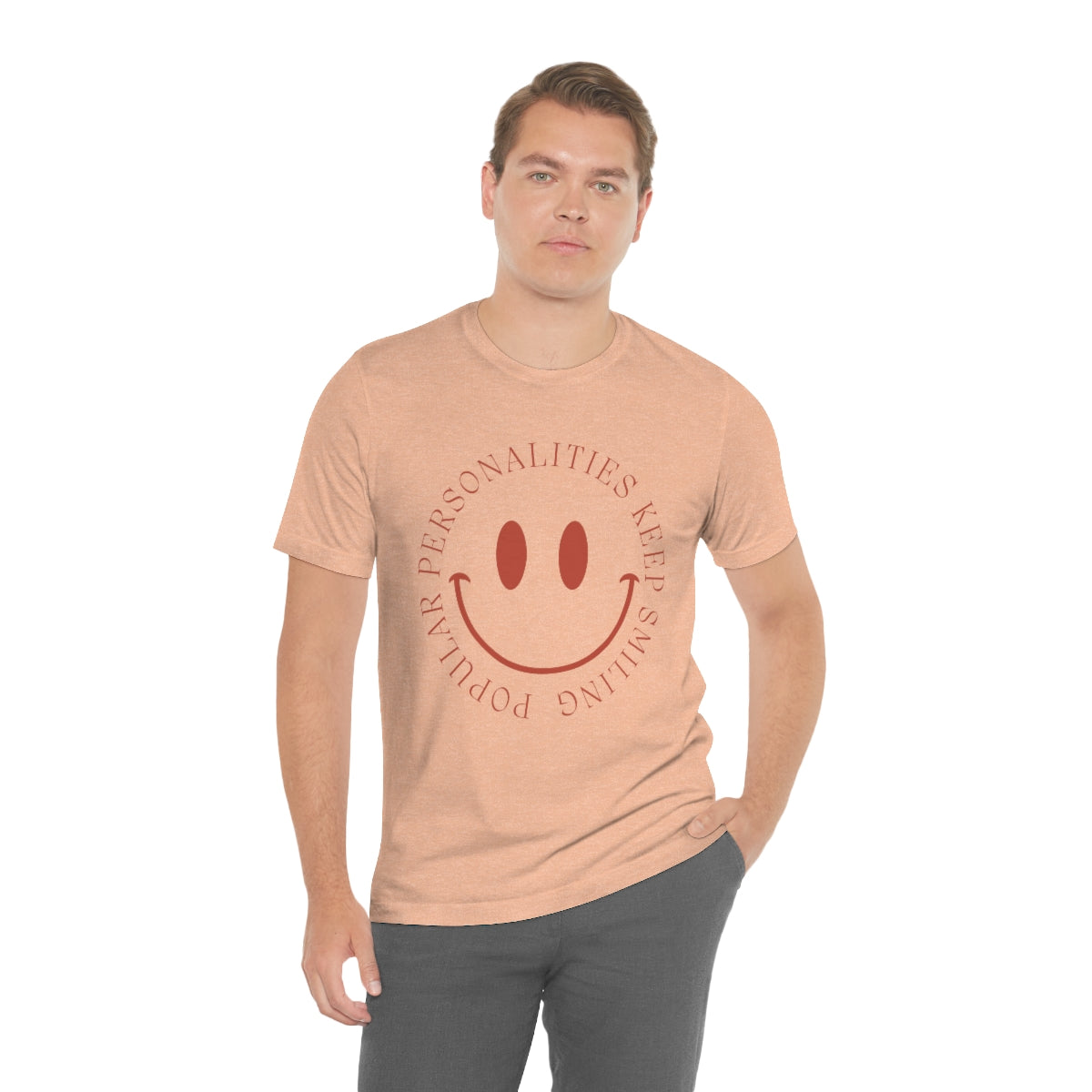 Keep Smiling Jersey Short Sleeve Tee