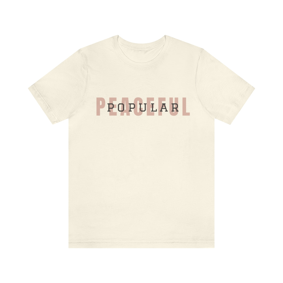 Peaceful/Popular Logo Jersey Short Sleeve Tee