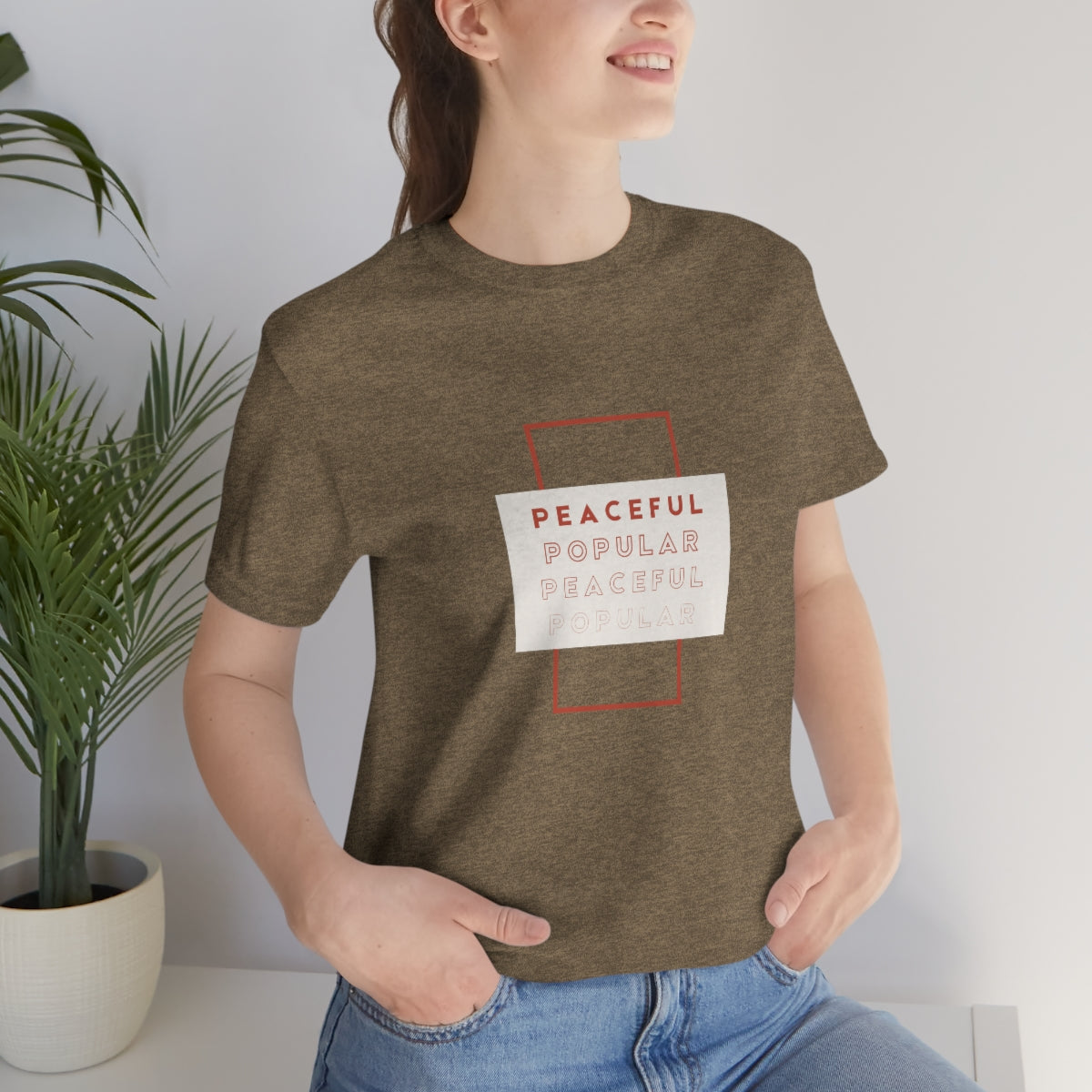 Peaceful/Popular Jersey Short Sleeve Tee