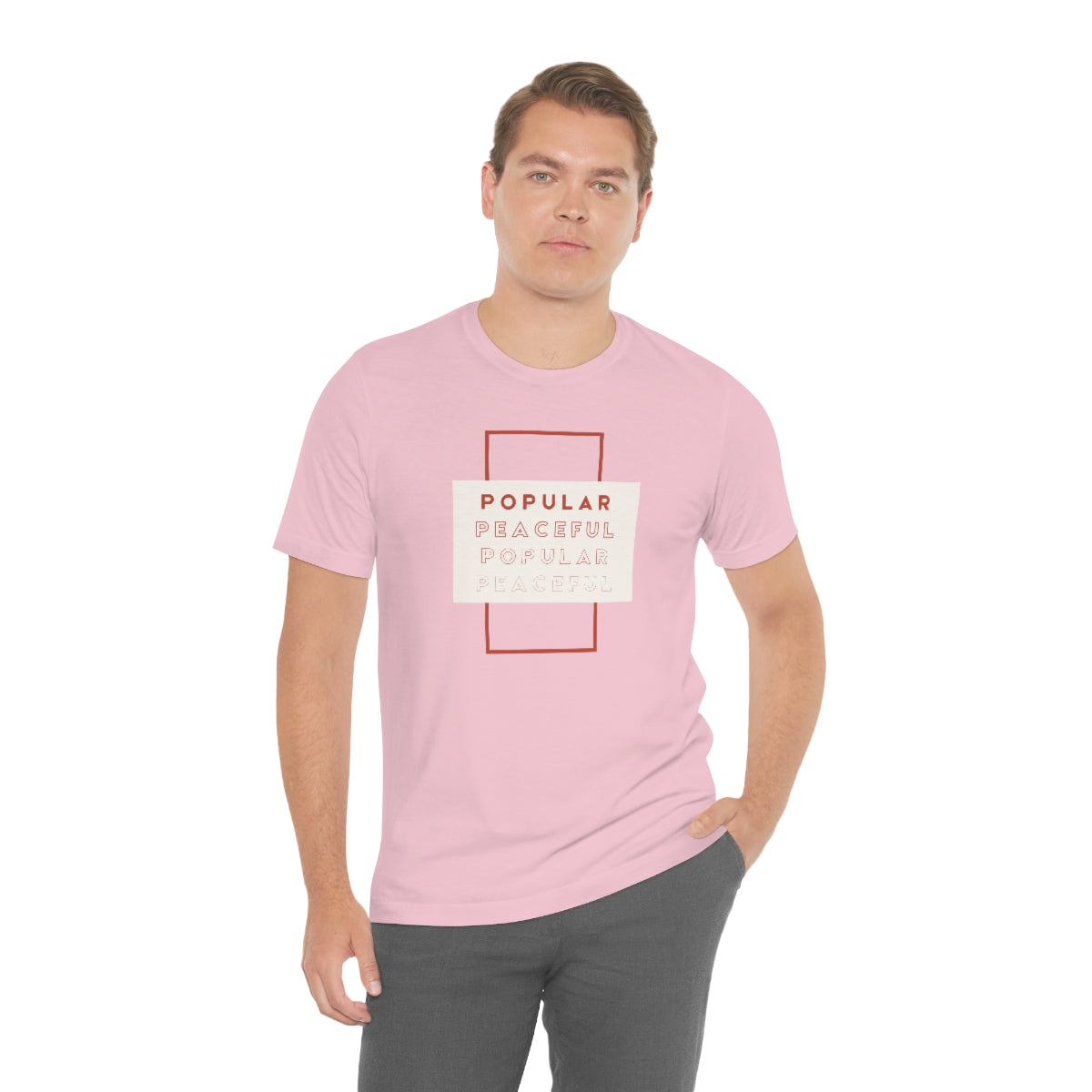 Popular/Peaceful Jersey Short Sleeve Tee
