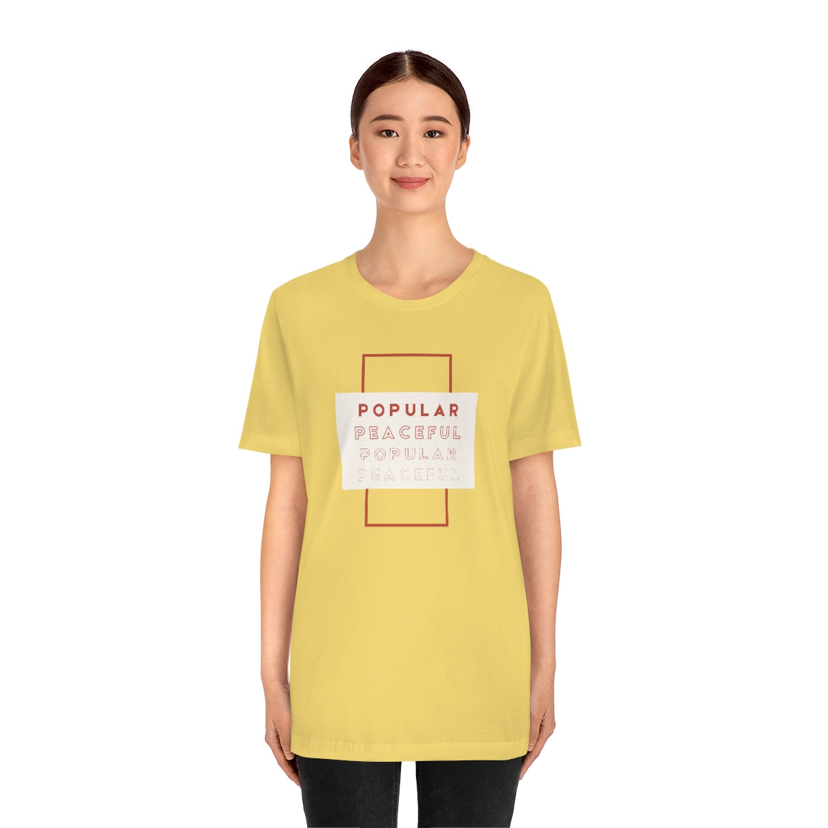 Popular/Peaceful Jersey Short Sleeve Tee
