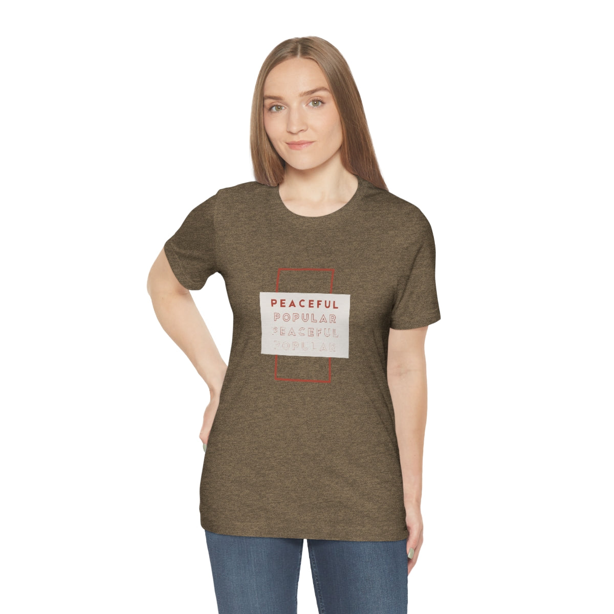 Peaceful/Popular Jersey Short Sleeve Tee