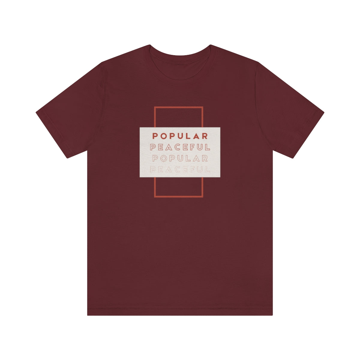 Popular/Peaceful Jersey Short Sleeve Tee