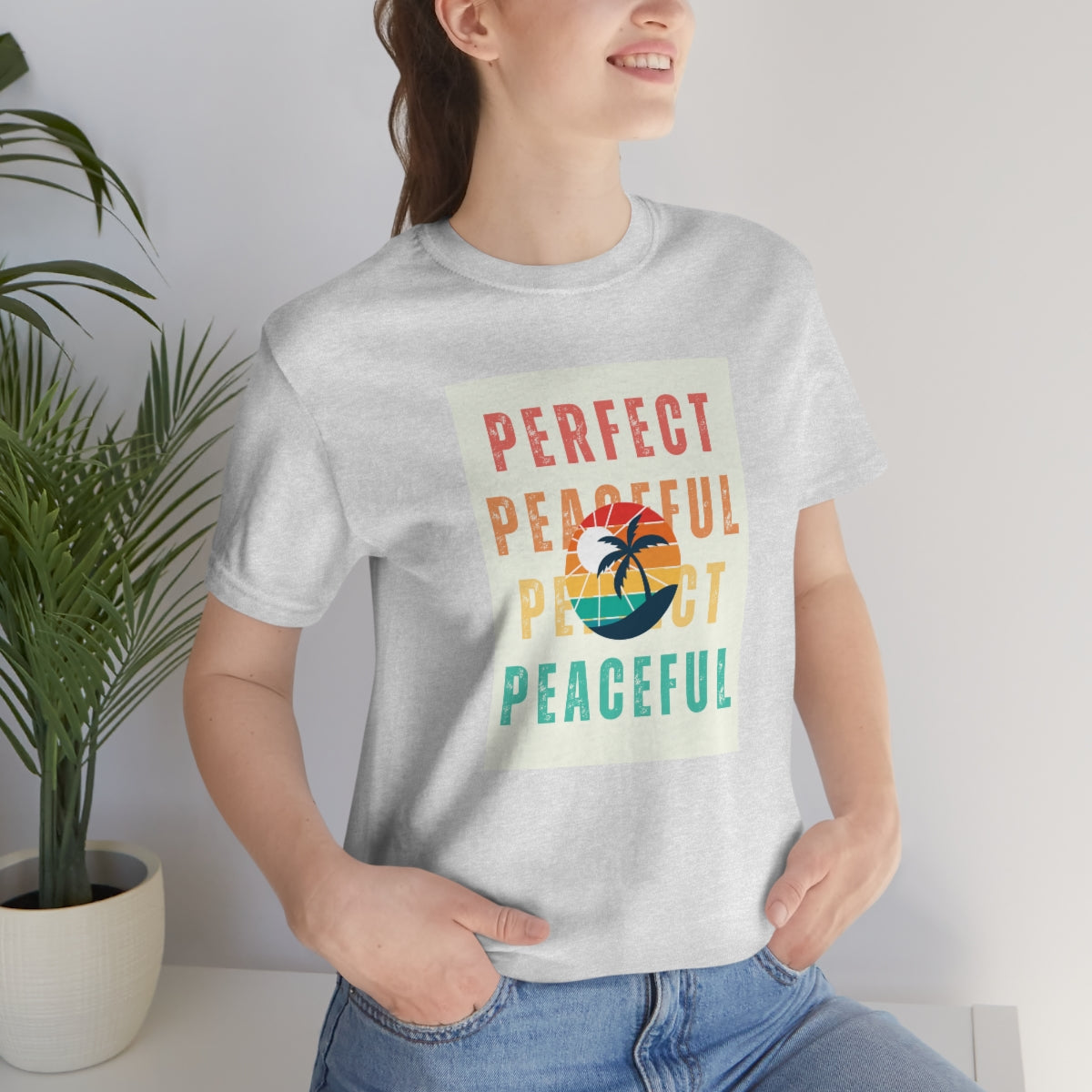 Perfect/Peaceful Unisex Jersey Short Sleeve Tee