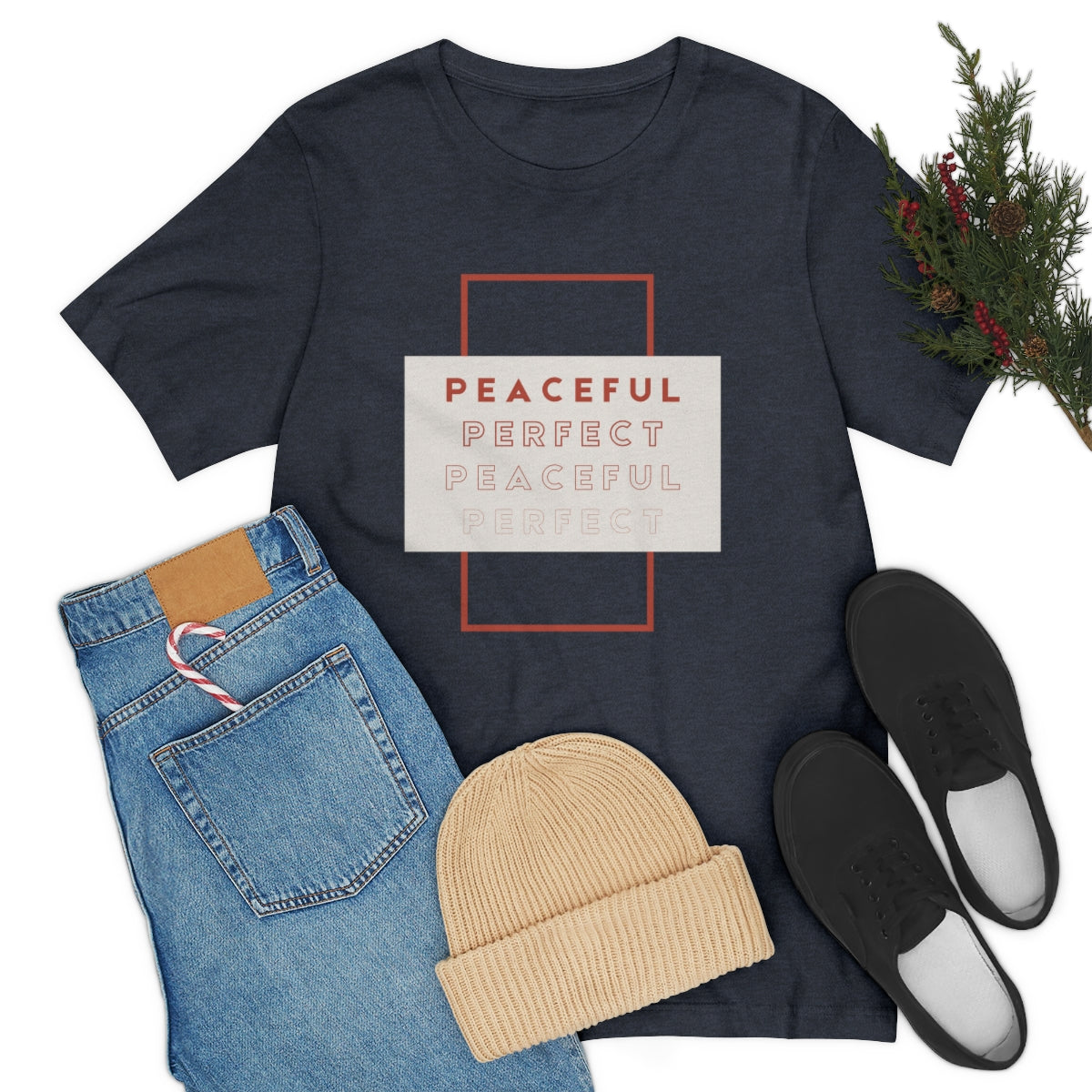 Peaceful/Perfect Jersey Short Sleeve Tee