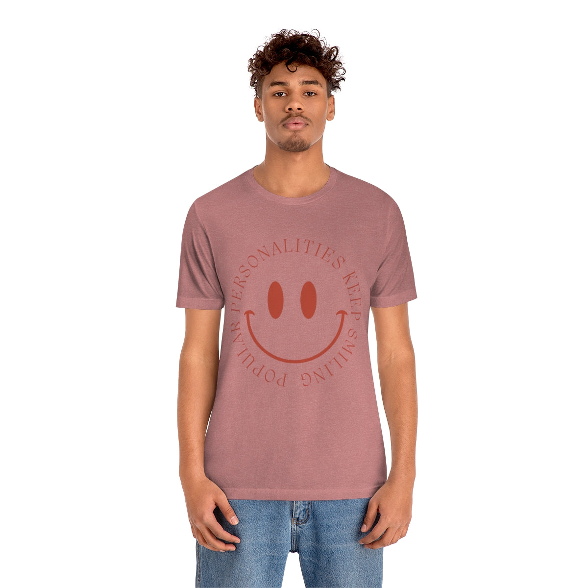 Keep Smiling Jersey Short Sleeve Tee