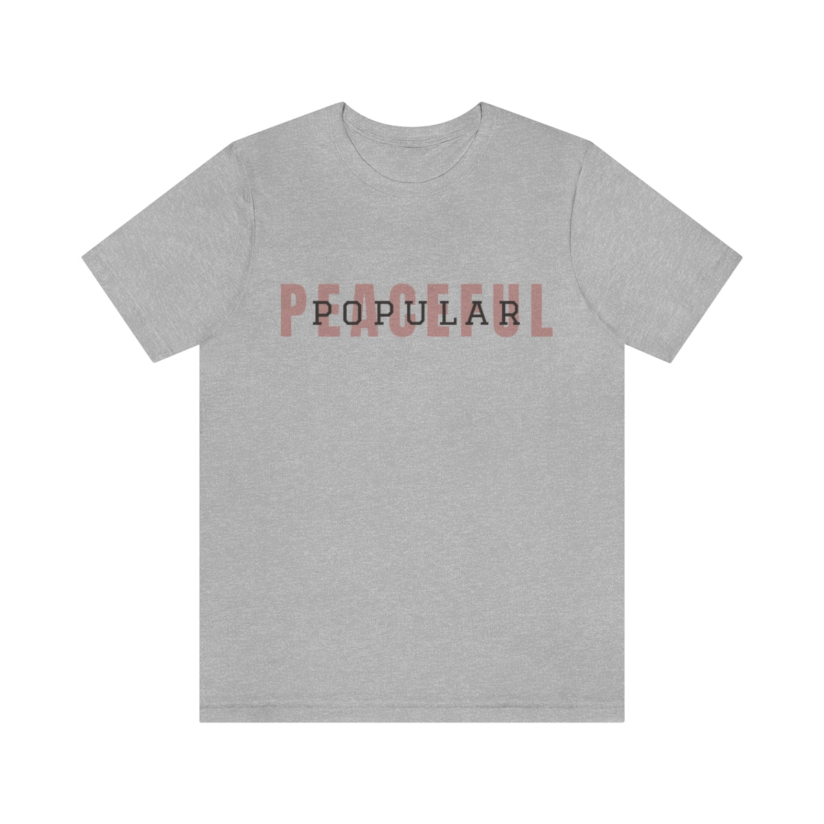 Peaceful/Popular Logo Jersey Short Sleeve Tee