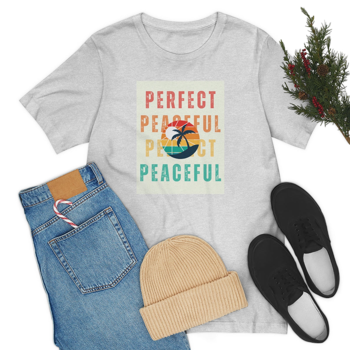Perfect/Peaceful Unisex Jersey Short Sleeve Tee