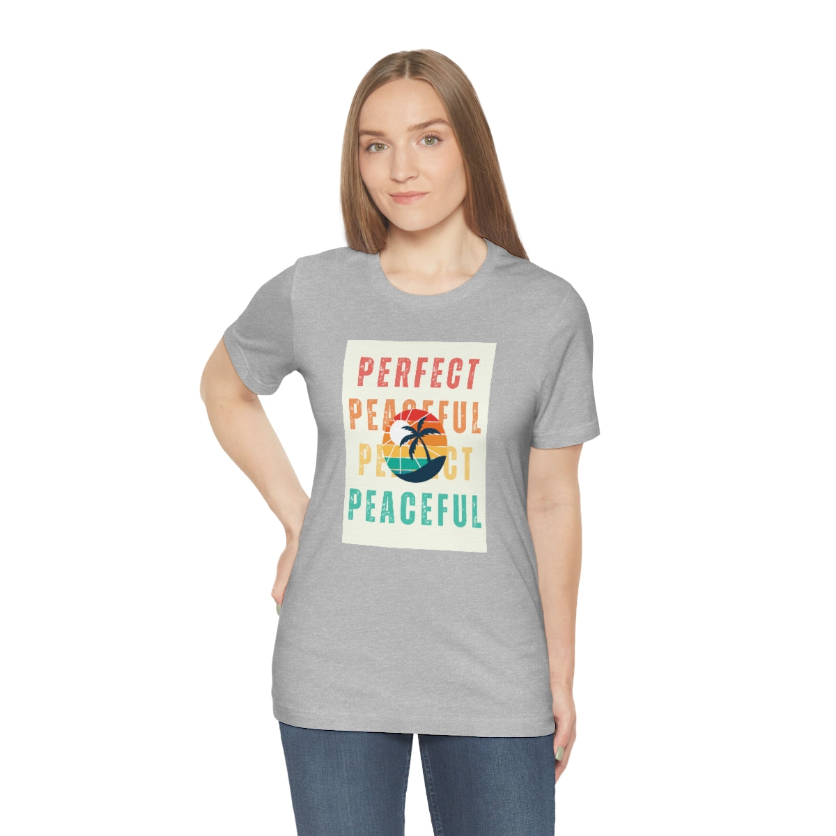 Perfect/Peaceful Unisex Jersey Short Sleeve Tee