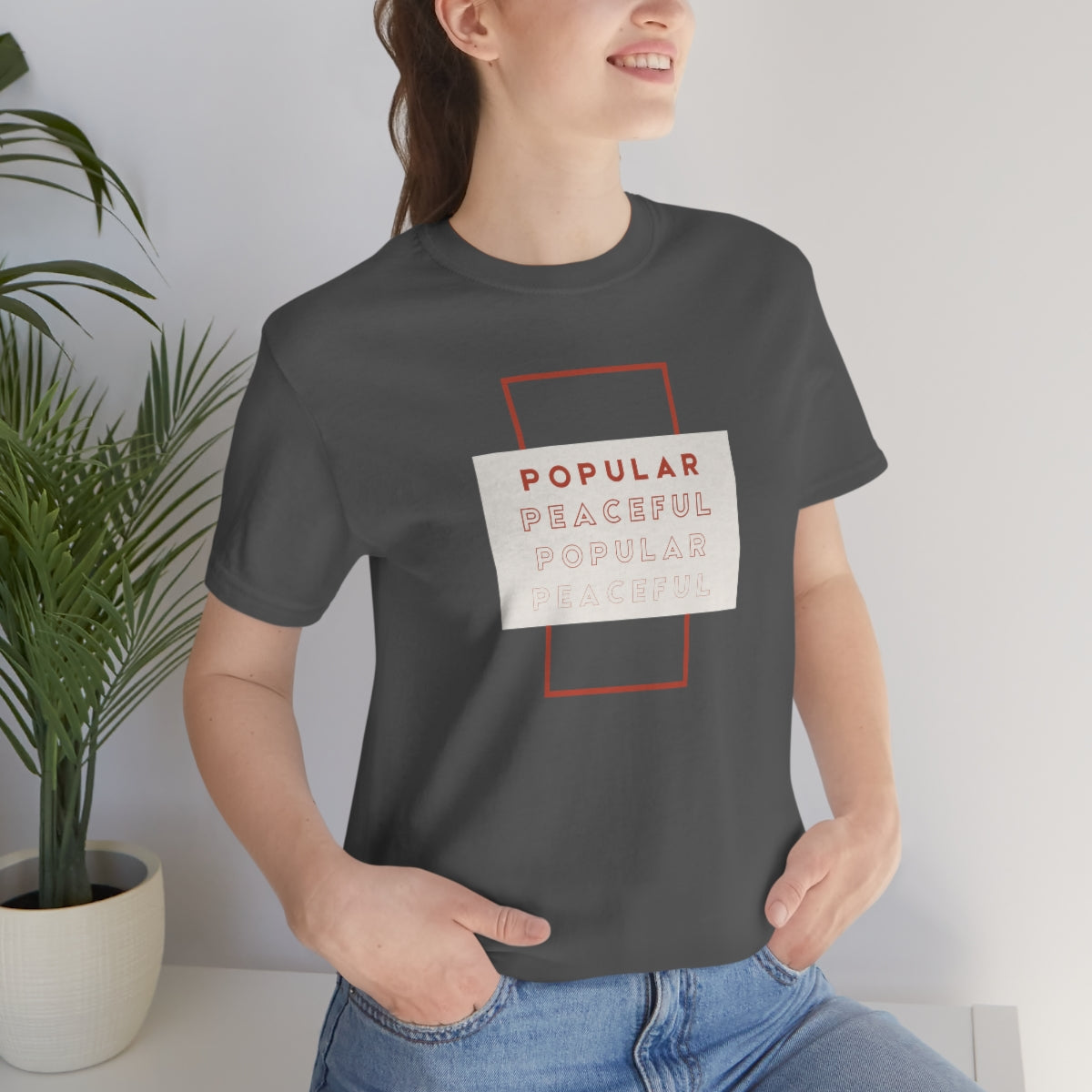 Popular/Peaceful Jersey Short Sleeve Tee