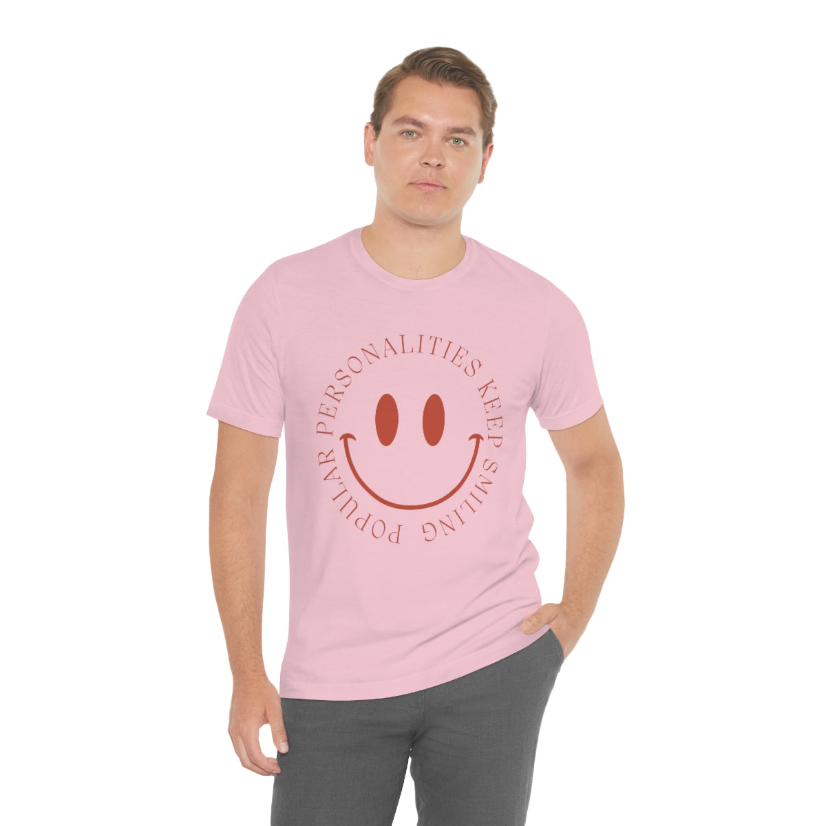 Keep Smiling Jersey Short Sleeve Tee
