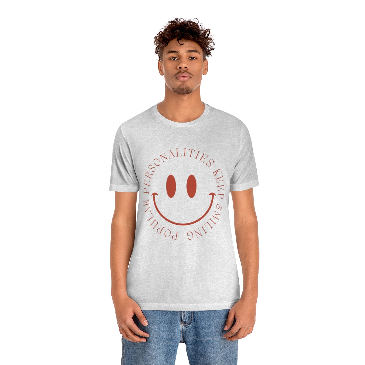 Keep Smiling Jersey Short Sleeve Tee