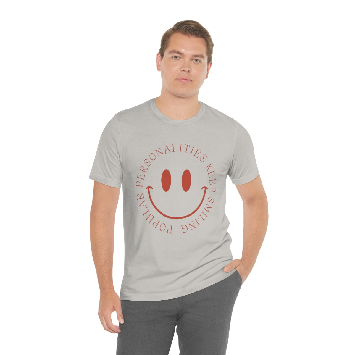 Keep Smiling Jersey Short Sleeve Tee