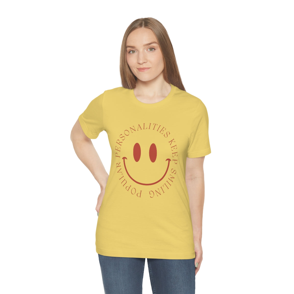 Keep Smiling Jersey Short Sleeve Tee