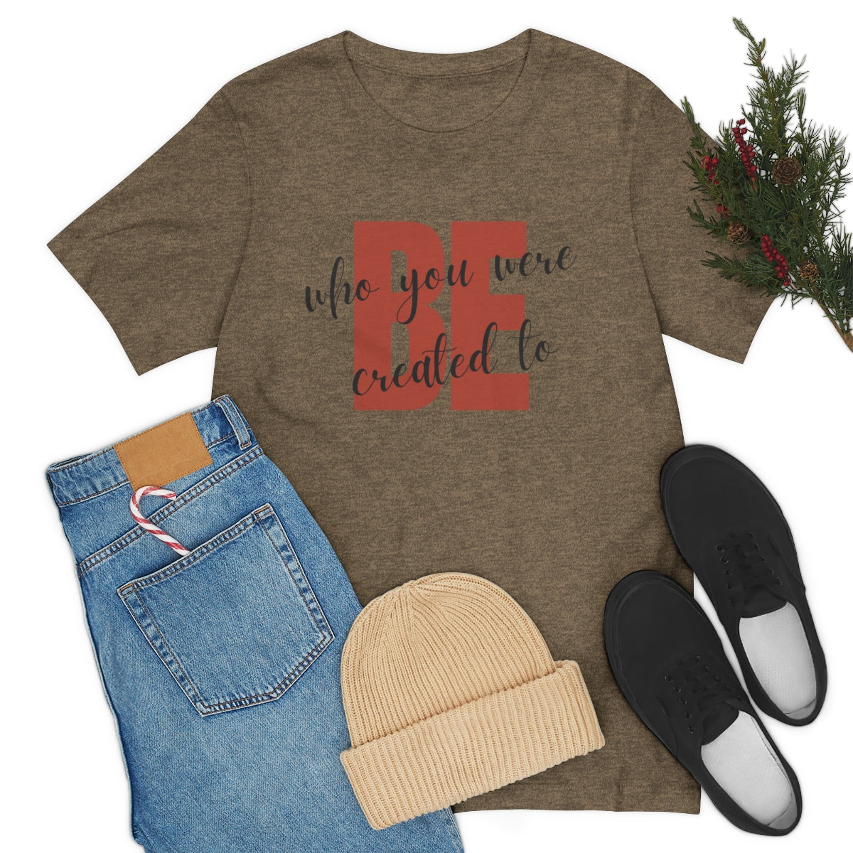 Be Who You Were Created To Be Jersey Short Sleeve Tee