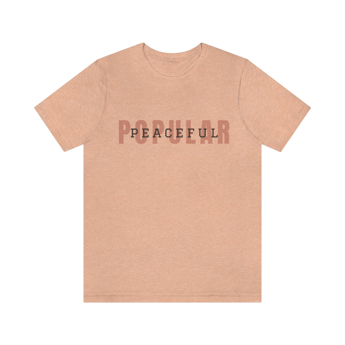 Popular/Peaceful Logo Jersey Short Sleeve Tee