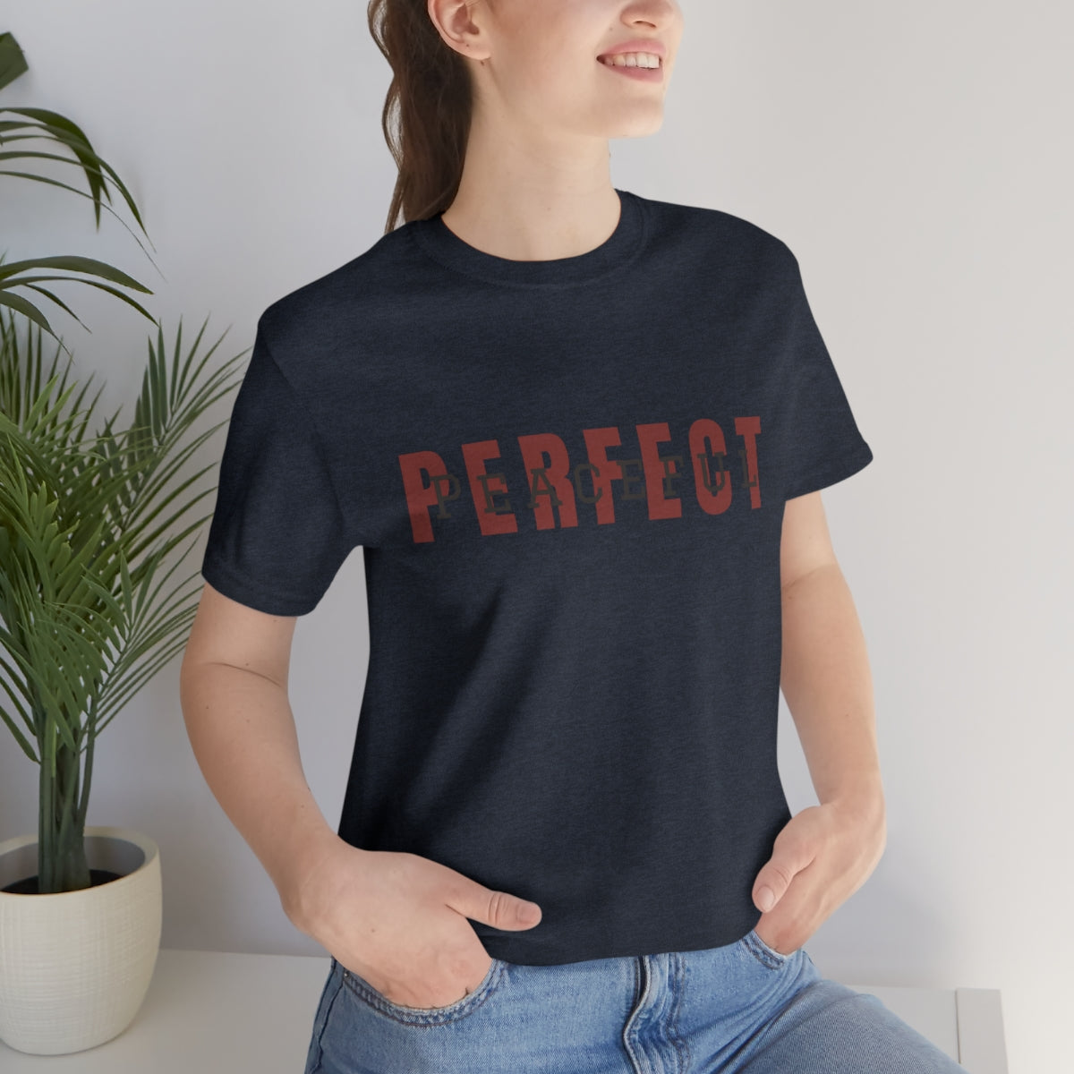 Perfect/Peaceful Logo Jersey Short Sleeve Tee