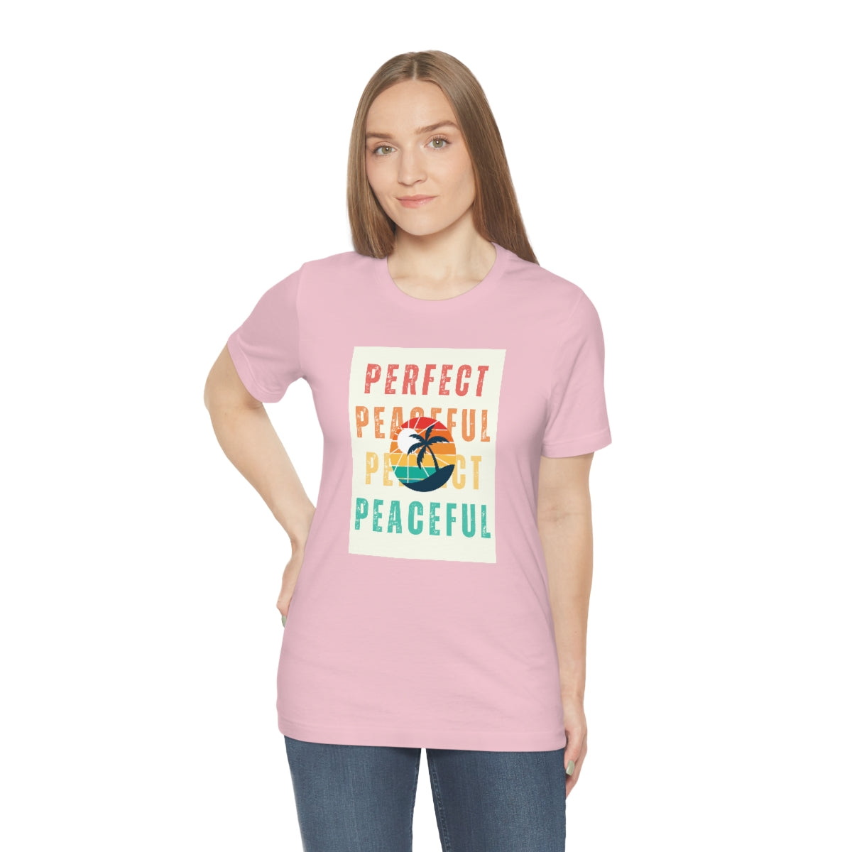 Perfect/Peaceful Unisex Jersey Short Sleeve Tee