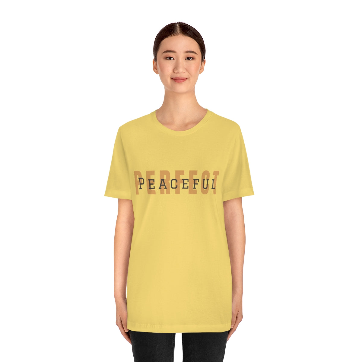 Perfect/Peaceful Logo Jersey Short Sleeve Tee