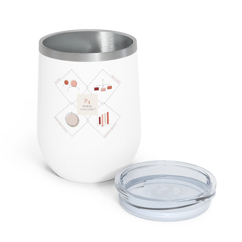 P4 Power Coaching™ 12oz Insulated Wine Tumbler