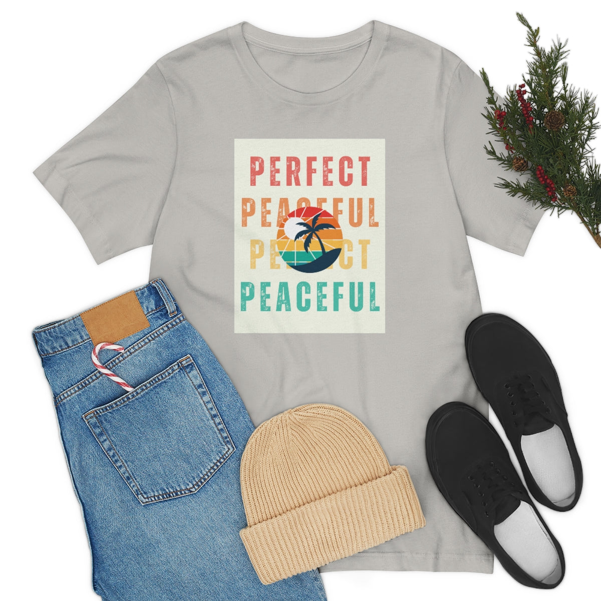 Perfect/Peaceful Unisex Jersey Short Sleeve Tee