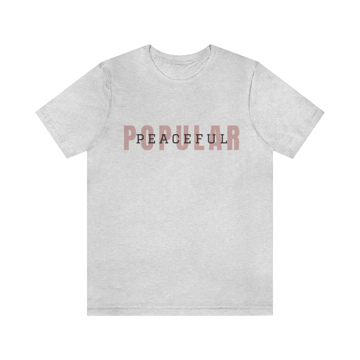 Popular/Peaceful Logo Jersey Short Sleeve Tee