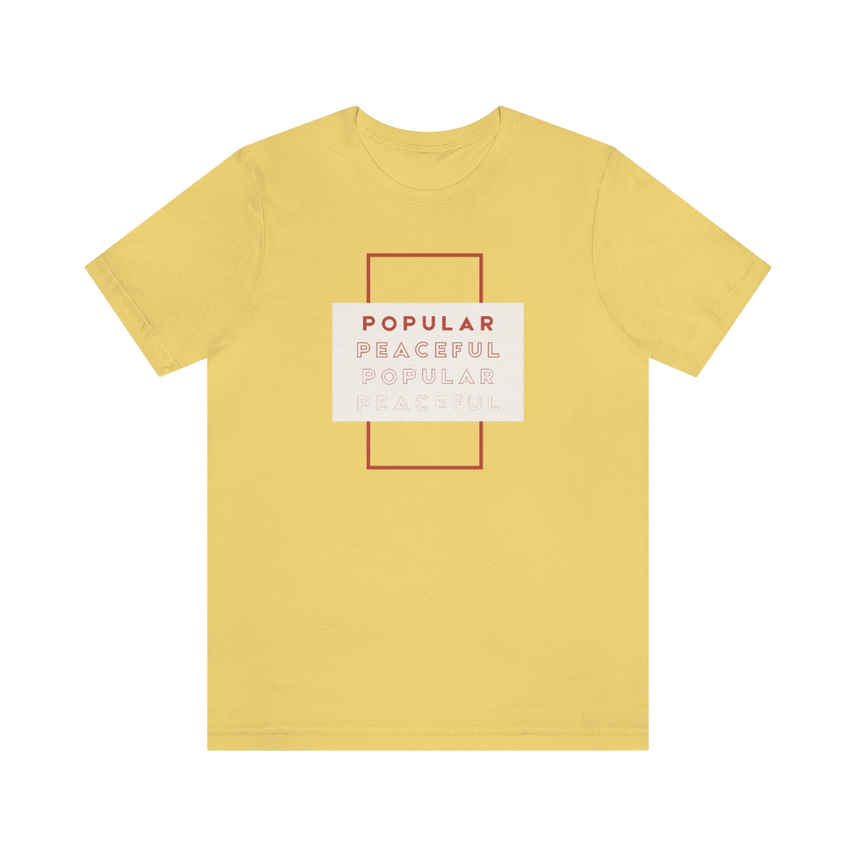 Popular/Peaceful Jersey Short Sleeve Tee