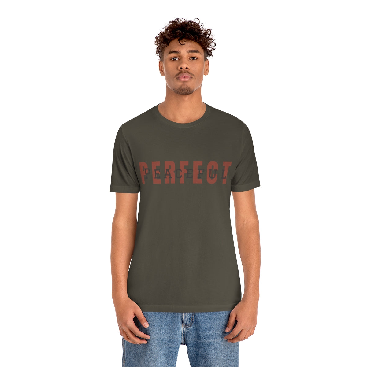 Perfect/Peaceful Logo Jersey Short Sleeve Tee
