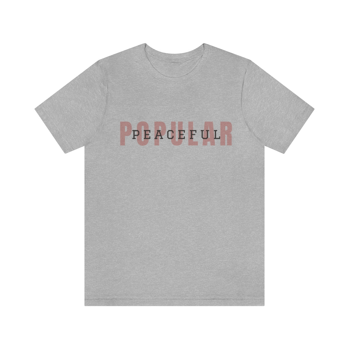 Popular/Peaceful Logo Jersey Short Sleeve Tee