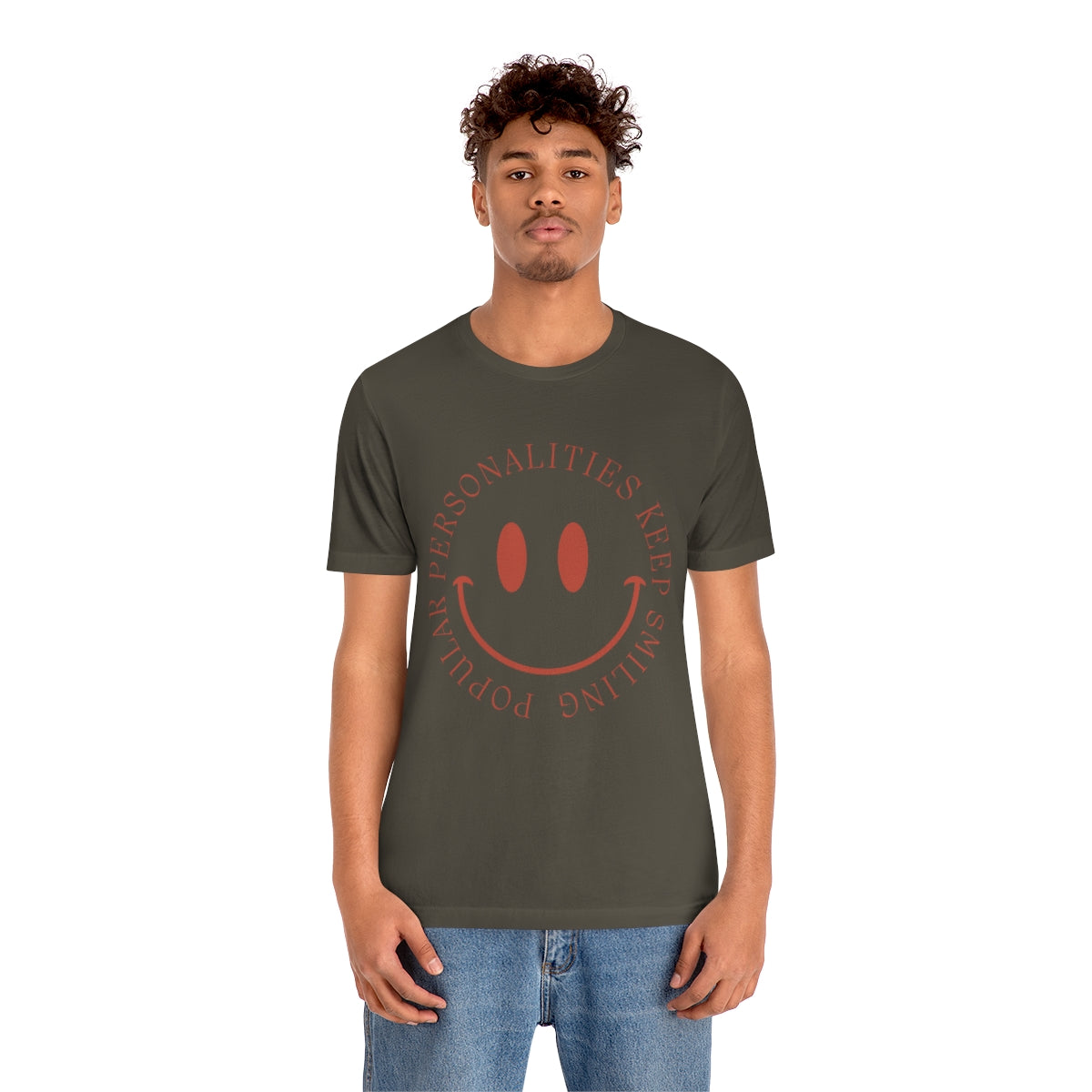 Keep Smiling Jersey Short Sleeve Tee