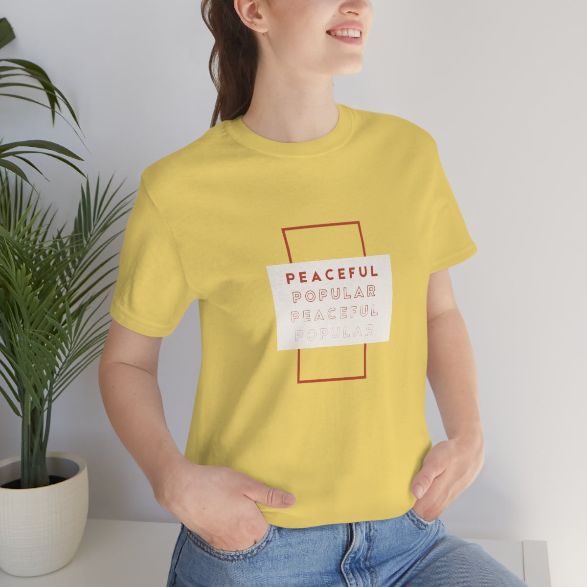 Peaceful/Popular Jersey Short Sleeve Tee