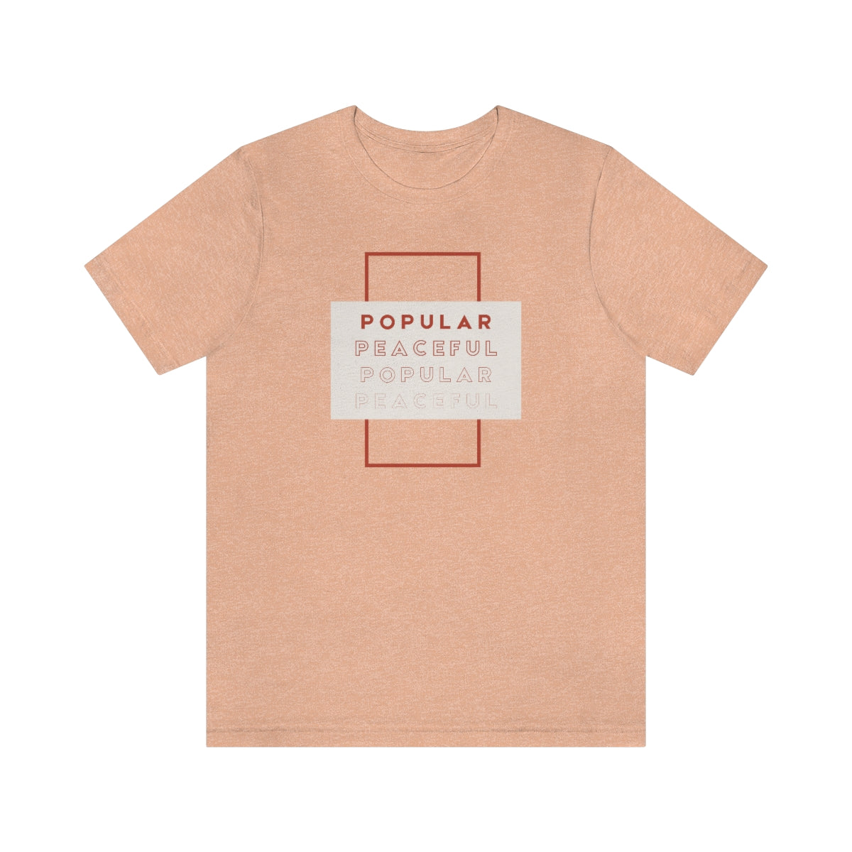 Popular/Peaceful Jersey Short Sleeve Tee