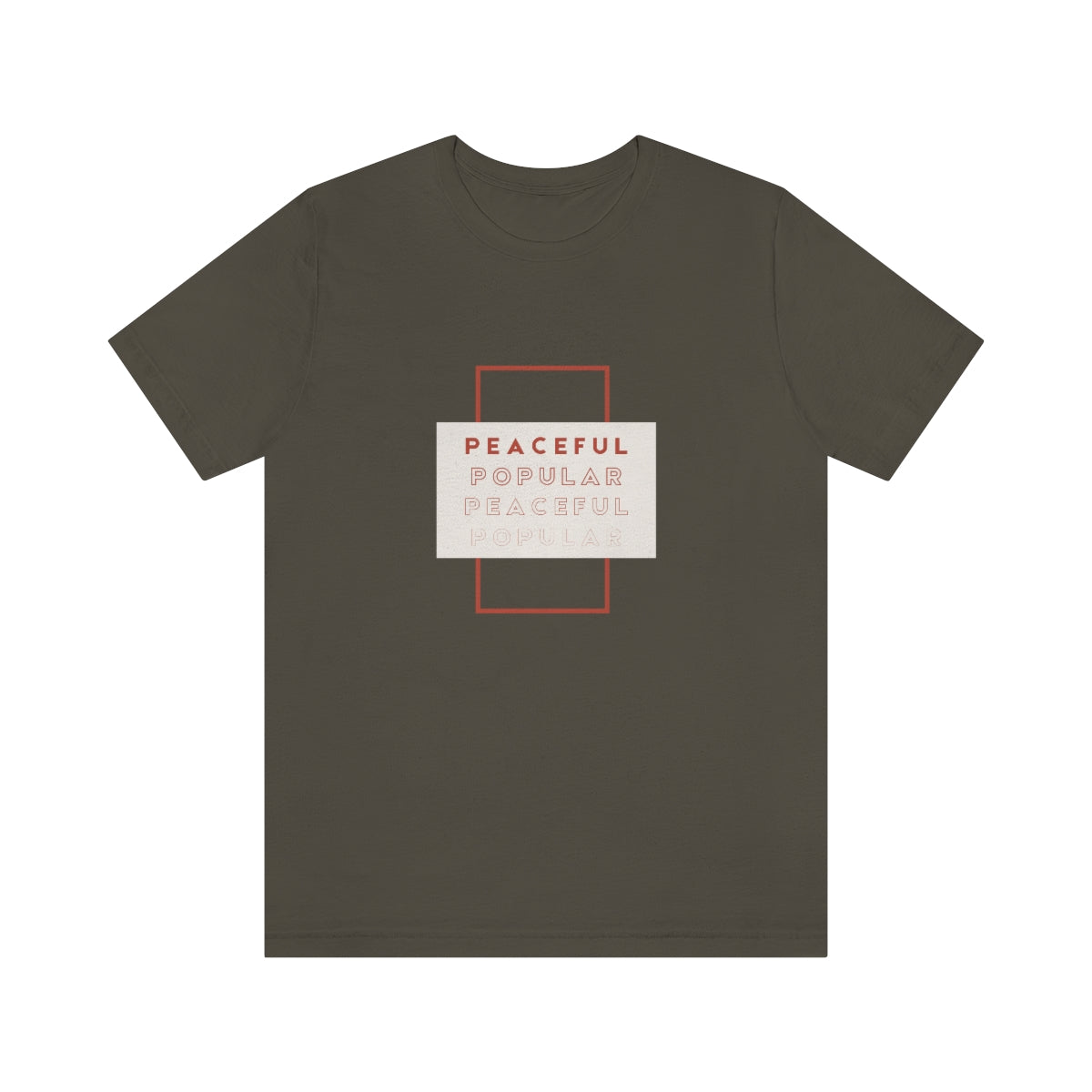 Peaceful/Popular Jersey Short Sleeve Tee