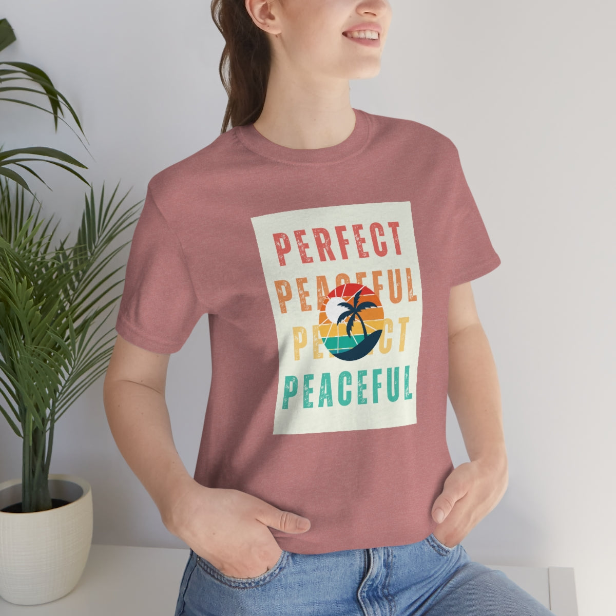 Perfect/Peaceful Unisex Jersey Short Sleeve Tee